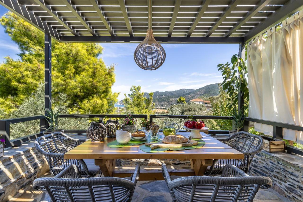 Villa Politimi Luxury Retreat Skópelos Eksteriør bilde